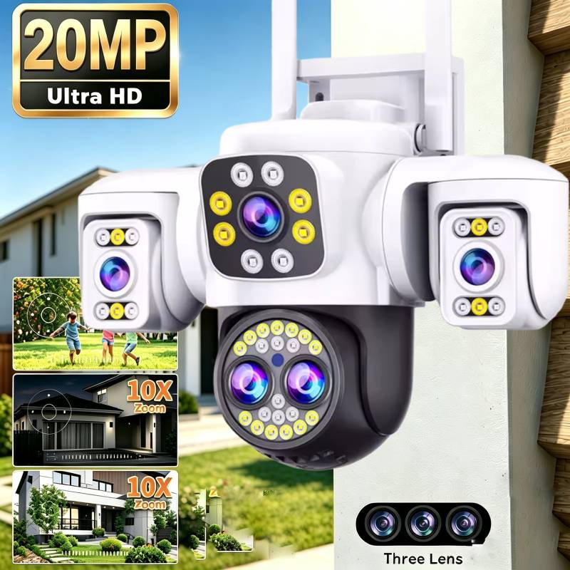 Home Cinema Screen - 20MP Surveillance Wifi Camera Four Lens