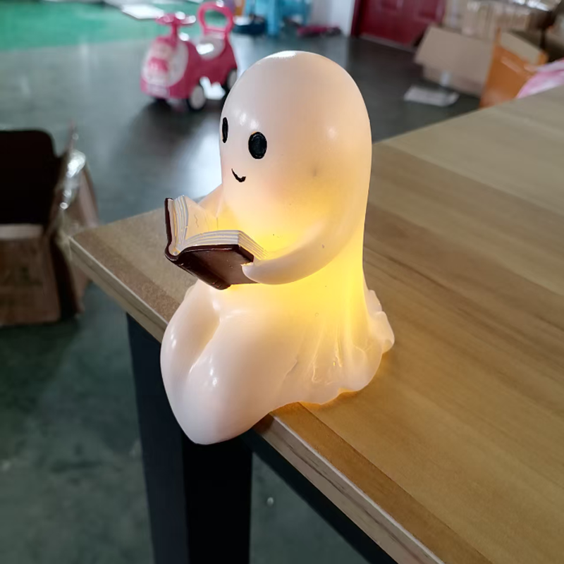 New Cute Ghost Reading Book La - Home Cinema Lighting ulasan dan harga