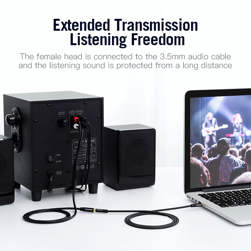 Vention Jack 3.5mm Female to 2 - Home Cinema Choice ulasan dan harga