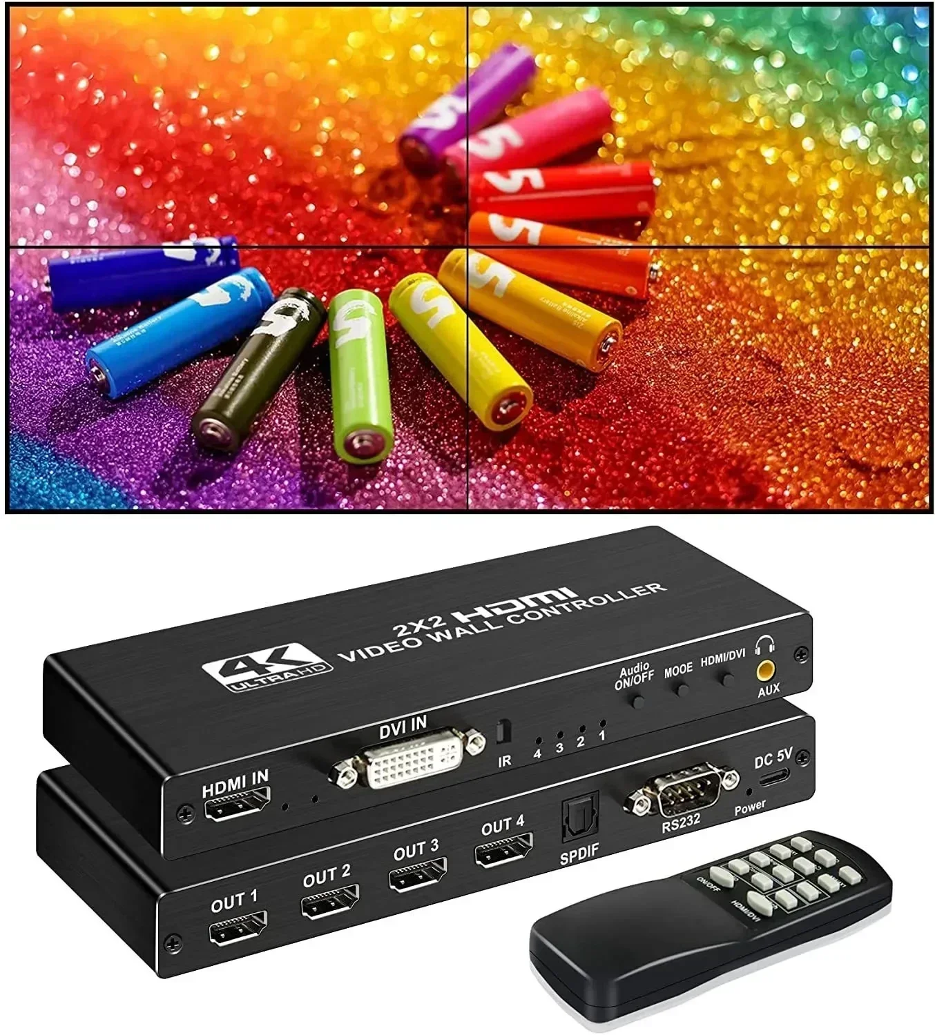 4K 3x3 Video Wall Controller 1 - Home Cinema Screen ulasan dan harga