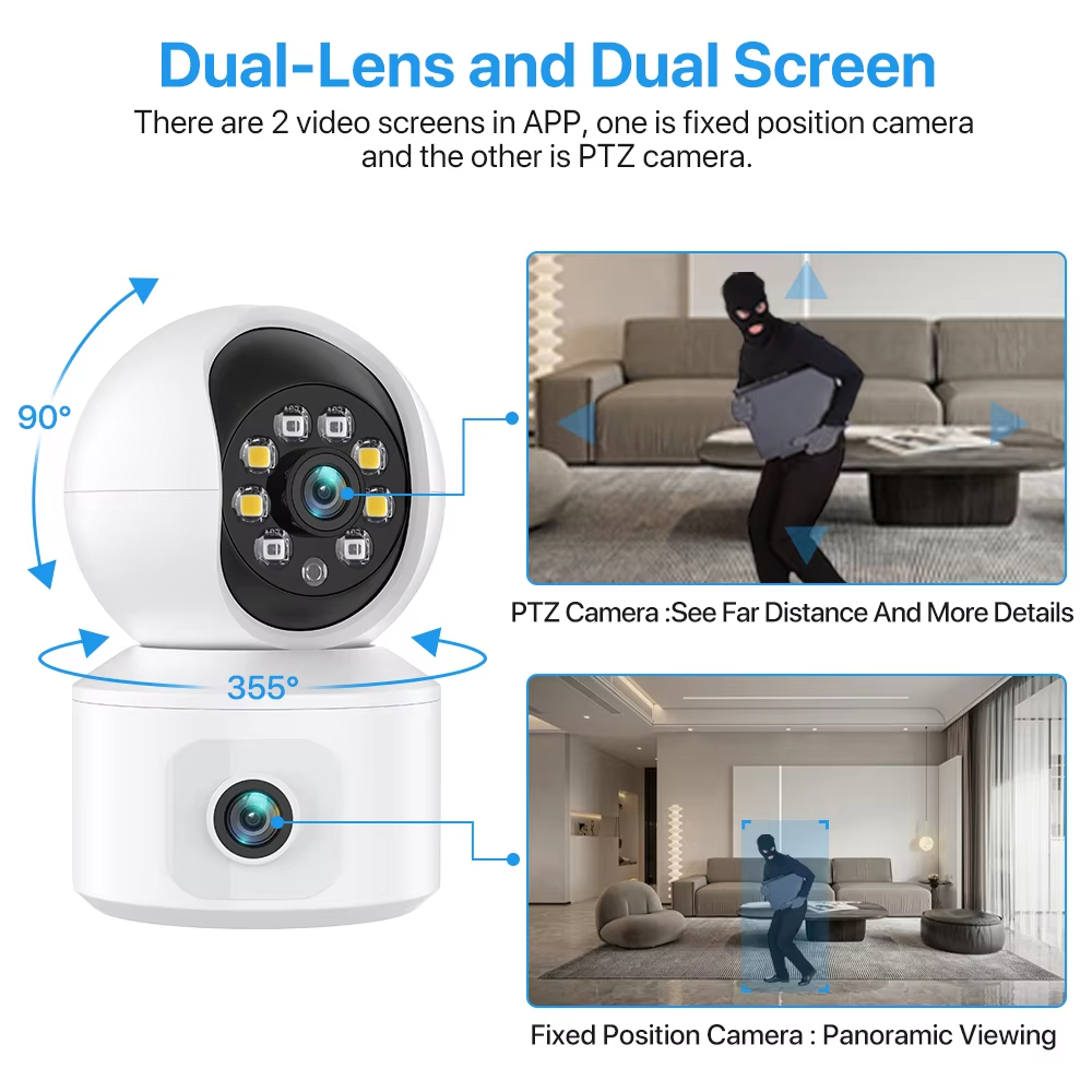 6MP ICSEE WiFi IP Camera Dual  - Home Cinema Screen ulasan dan harga