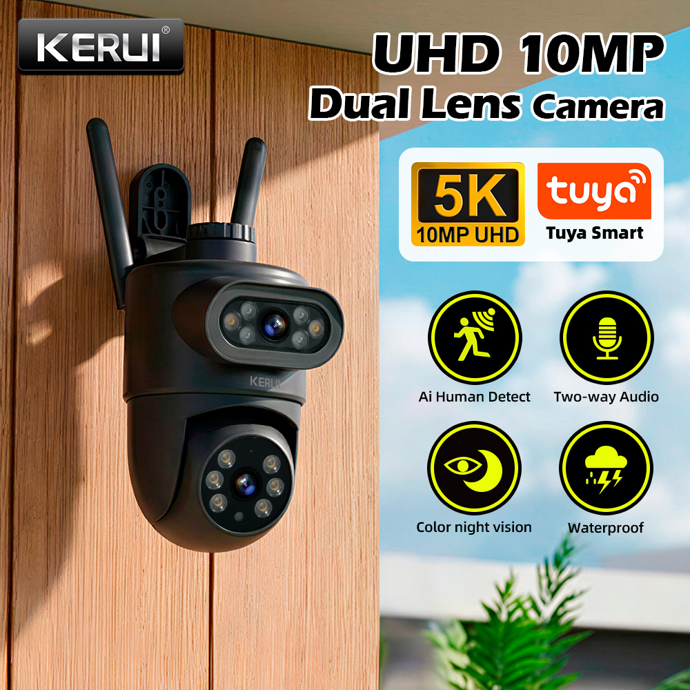 KERUI 5K 10MP HD Wifi PTZ  IP  - Home Cinema Screen ulasan dan harga