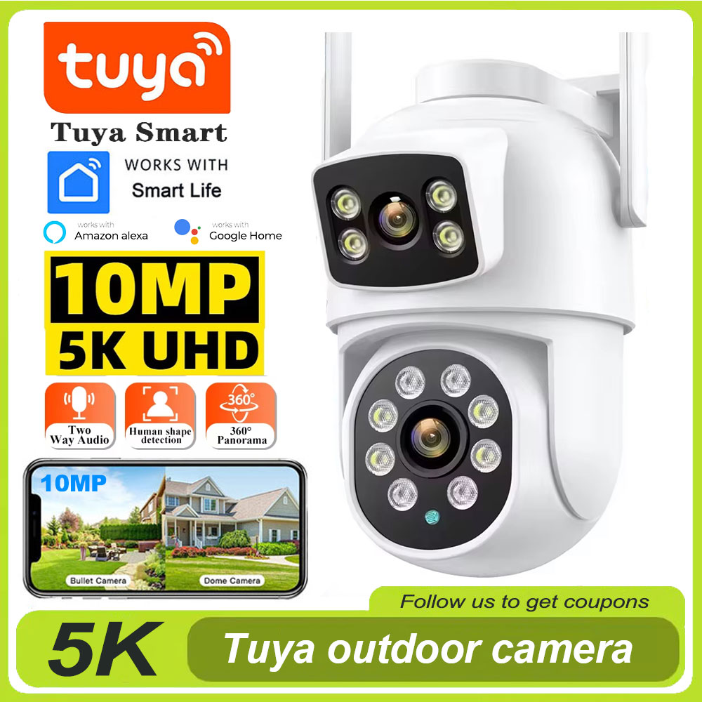 Tuya 4K 8MP Wifi Camera PTZ Ou - Home Cinema Screen ulasan dan harga