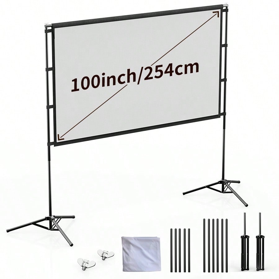 XBJ 100 Inch 4K Ultra HD Proje - Home Cinema Screen ulasan dan harga