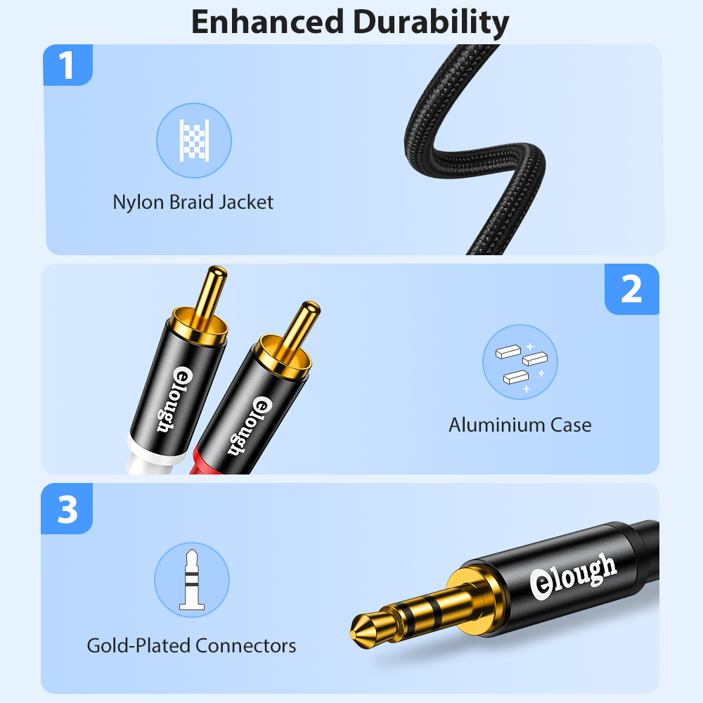 Elough RCA Cable AUX RCA Speak - Home Cinema Choice ulasan dan harga