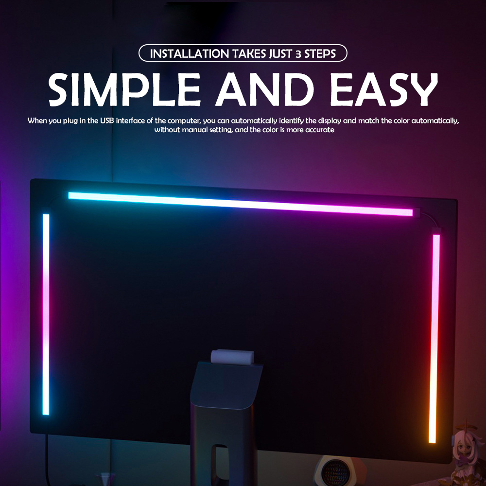 RGB Gaming Lights Strip Monito - Ambient Light Strip Tv ulasan dan harga