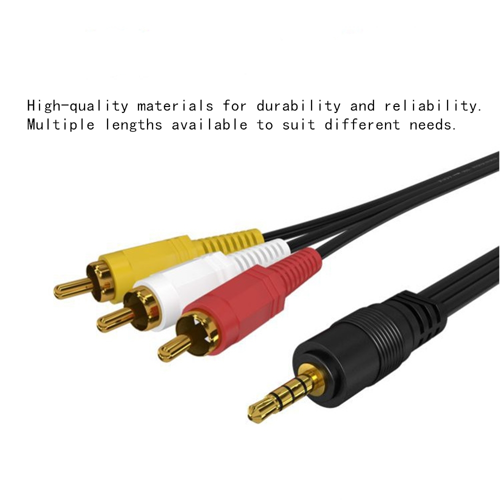 3.5mm to 3 RCA Audio Video Cab - Home Cinema Choice ulasan dan harga