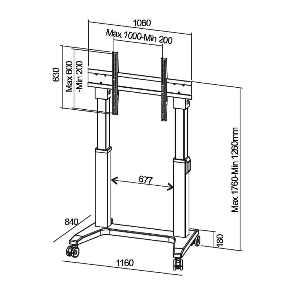 Motorized TV Floor Stand with  - Universal Remote Control ulasan dan harga