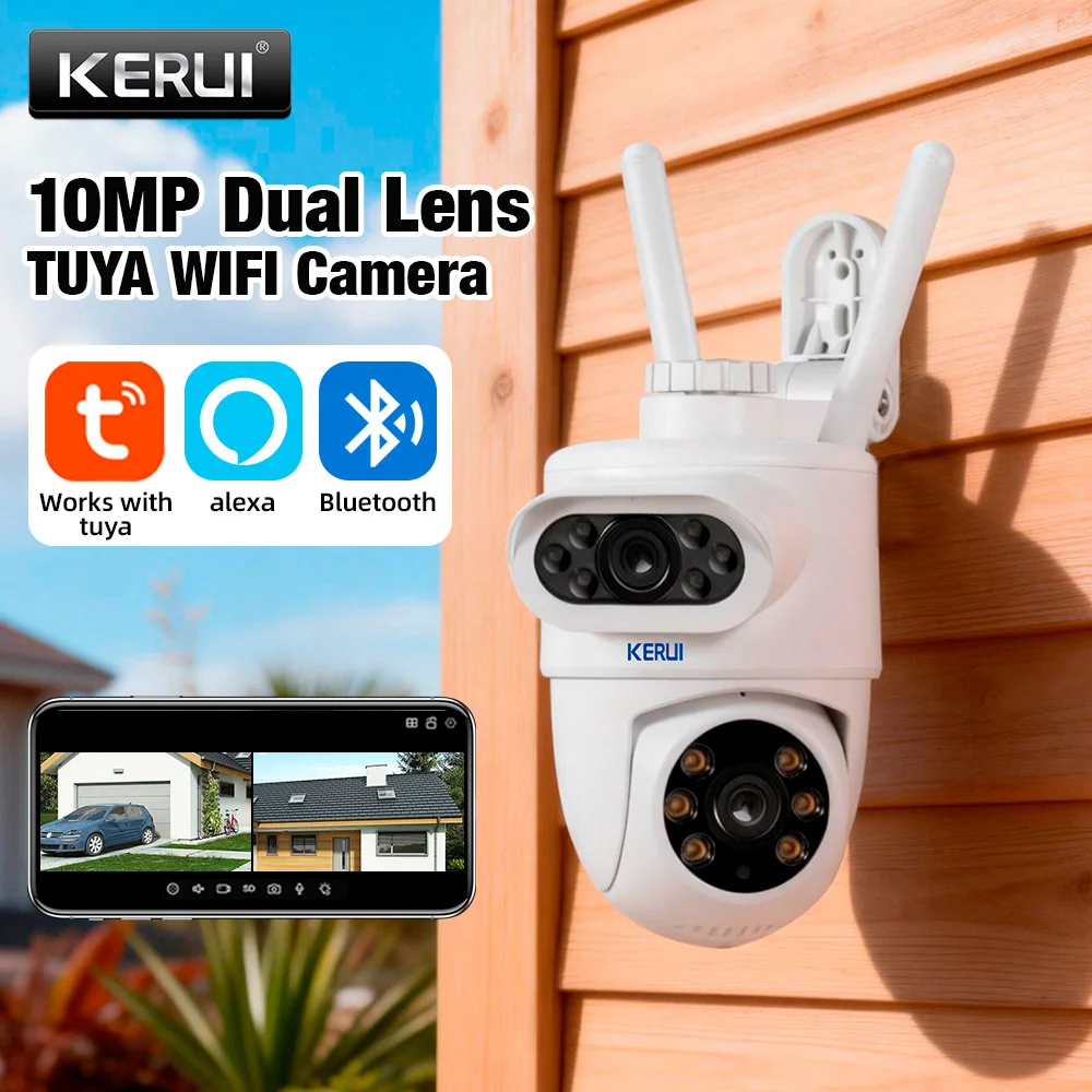 KERUI 5K 10MP Dual Lens PTZ WI - Home Cinema Screen ulasan dan harga