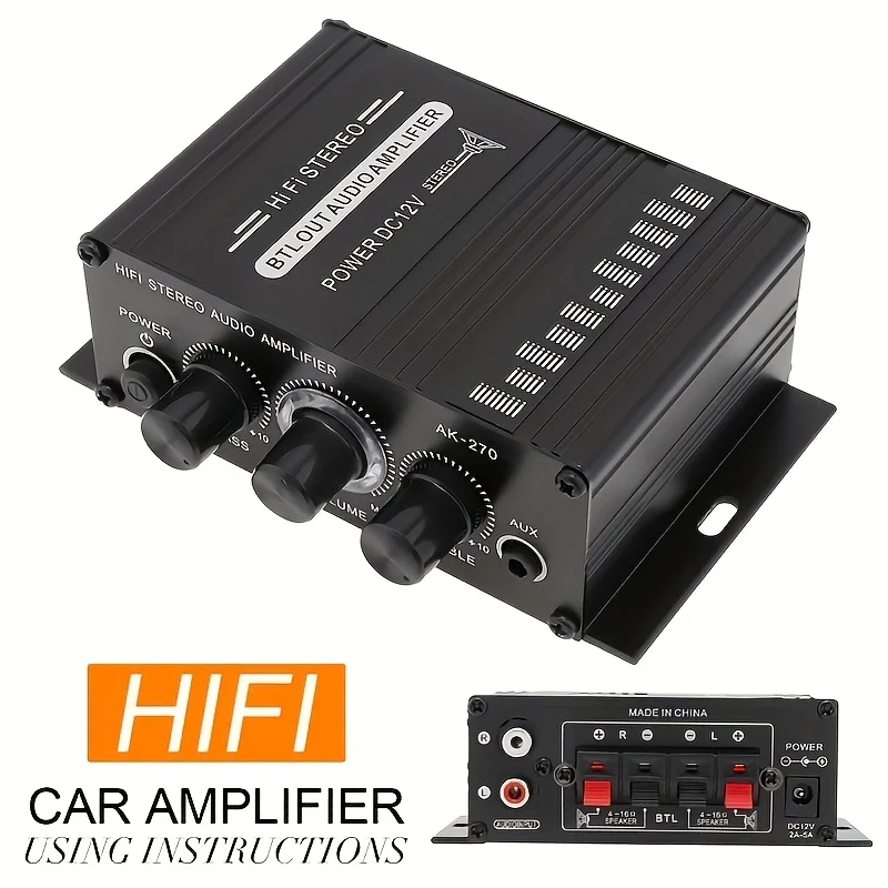 AK-270 400W Mini Power Amplifi - Home Cinema Choice ulasan dan harga