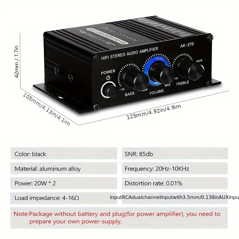 AK-270 400W Mini Power Amplifi - Home Cinema Choice ulasan dan harga