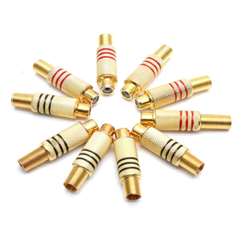 4PCS RCA Plug Gold Plated Sold - Home Cinema Choice ulasan dan harga